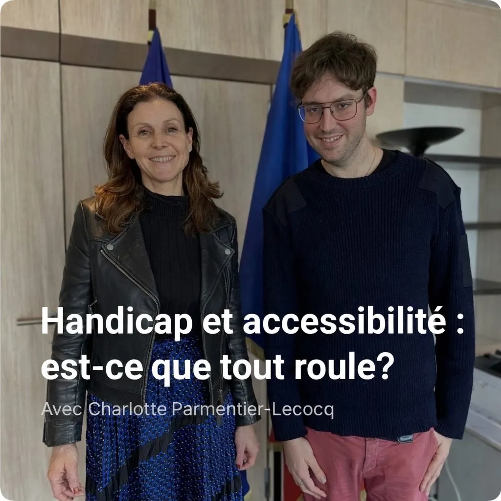 Brian, avec la ministre Charlotte Parmentier Lecocq à Paris